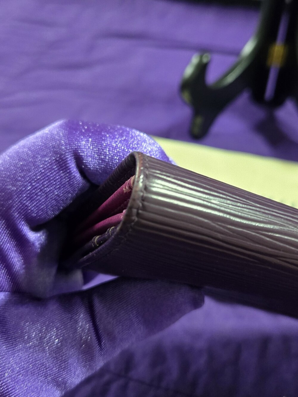 Louis Vuitton Plum Epi Leather Clutch Wallet - Picture 4 of 15